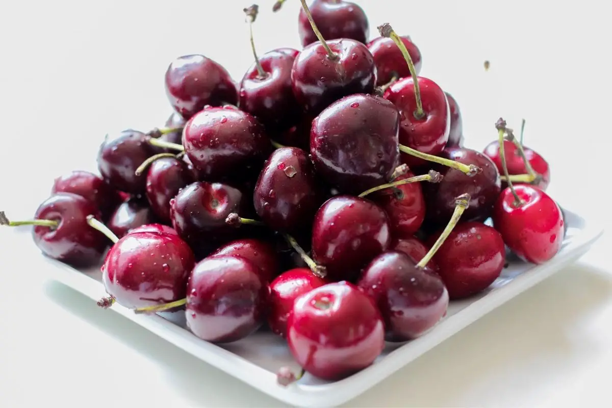 Cherry fruits with pits