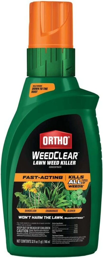 Ortho WeedClear Lawn Weed Killer Concentrate - best weed killer for Bermuda grass