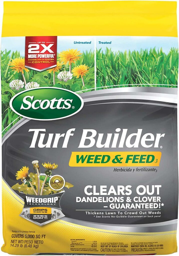 Scotts Turf Builder Weed and Feed - best weed killer for Bermuda grass