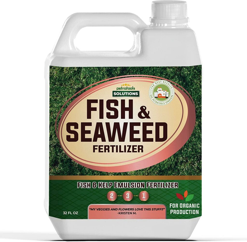 Fish and seaweed fertilizer