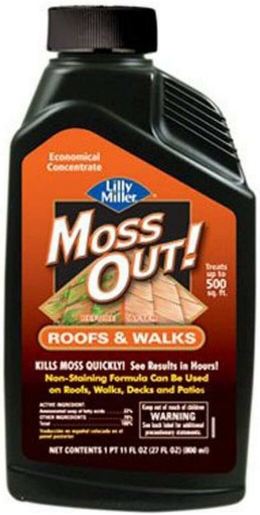 Lilly Miller Moss Out For Roofs And Walks Concentrate - lawn moss killer