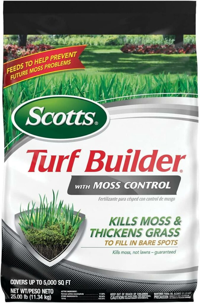 Scotts Turf Builder With Moss Control For Lawns